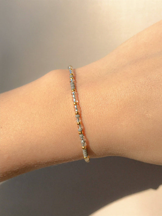 Faith Can Move Mountains Morse Code Bracelet: Medium