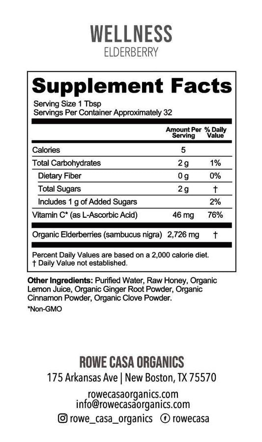 Rowe Casa Elderberry Immune Support: Regular