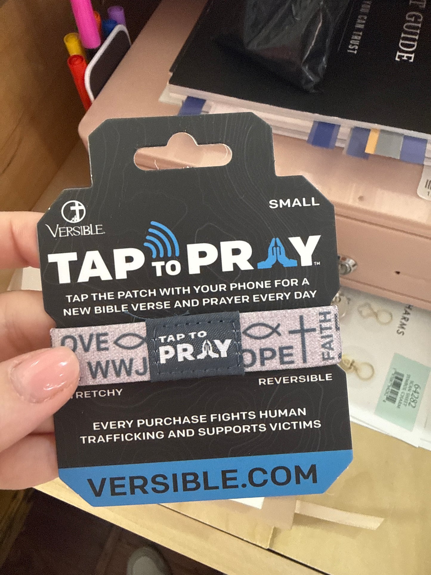Tap to Pray stretch bracelets