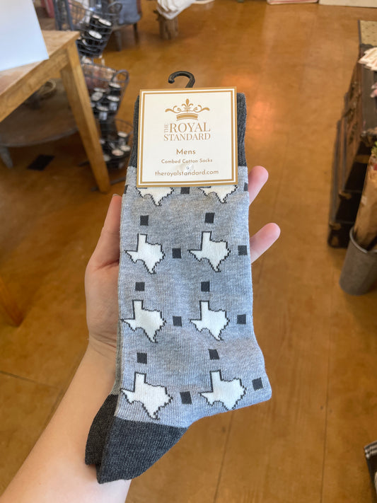 Gray Texas socks