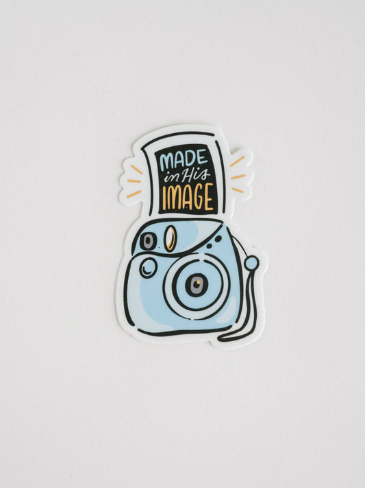 In His Image Sticker I Christian Sticker I Gift