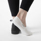 CLOUD Premium Organic Terry No Show Socks: Organic Beige / M