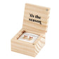 Treasure Box Earrings - 'Tis the Season: Wipe Clean with Dry Cloth / Pinewood, Glass, Zinc Alloy, Paper