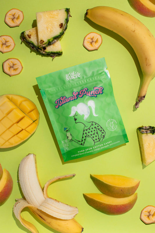 Island Punch Flavored Gourmet Cotton Candy