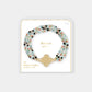 Beatitudes Gather Cross Bracelet: Silver / Stretch