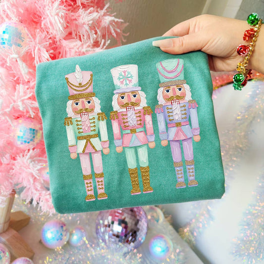 Painted Pastel Nutcracker DTF Heat Transfer: Adult