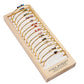 Fleur Crystal Bangles: Pine Wood, Zinc Alloy, Glass