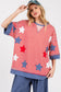 STRIPED AMERICANA OVERSIZED TOP : RED/BLUE/WHITE