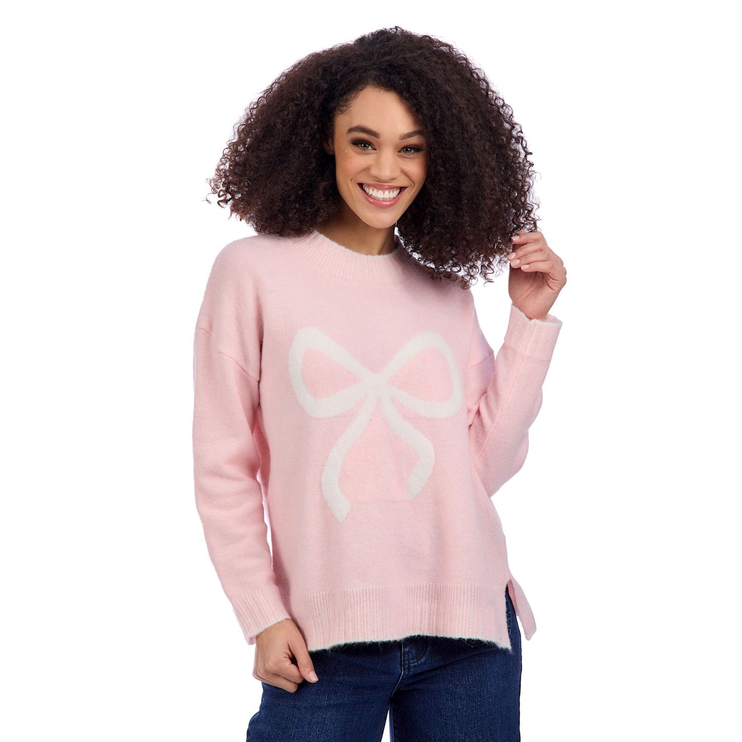 Pink Bow Sweater