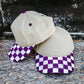 Canvas Front Checkered Bill Magna Pony® Cap: Brown/Tan