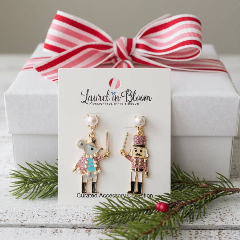The Nutcracker & The Mouse King Earrings: Pink