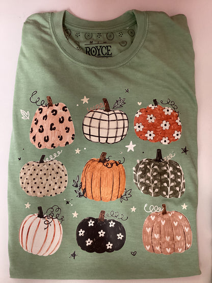 Pumpkin Graphic Royce Sage Vintage poncho top