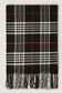 Giant Check Cashmere Feel Muffler Scarf: 07-6/IVORY / One Size