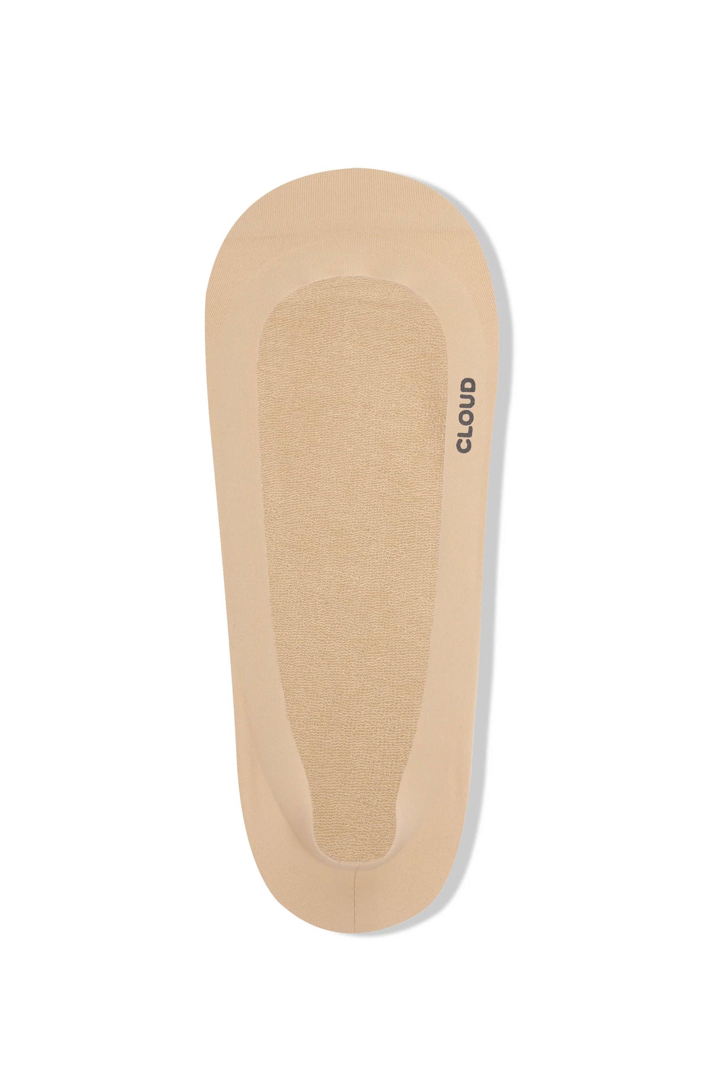CLOUD Liner No Show Socks: Beige / M
