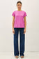 BAMBOO/MODAL BASIC ROUND NECK T-SHIRT: NATURAL