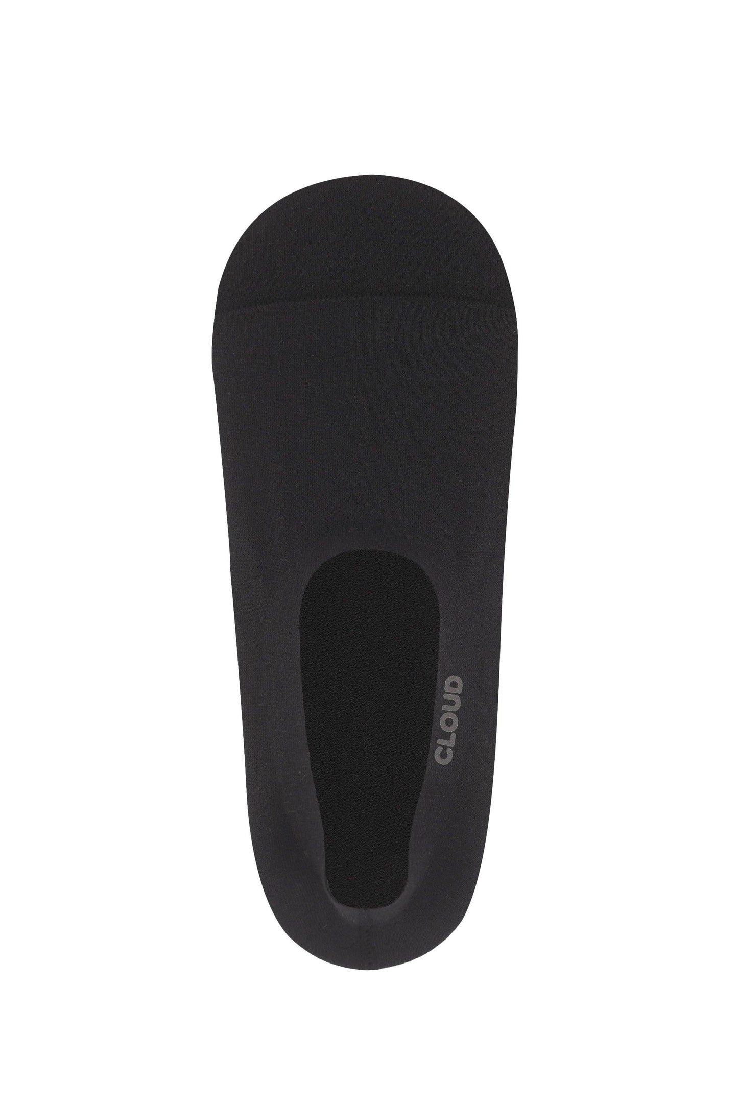 CLOUD Ankle No Show Socks: Black / S