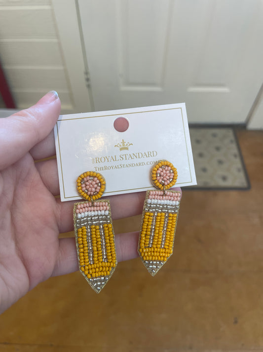 Pencil earrings