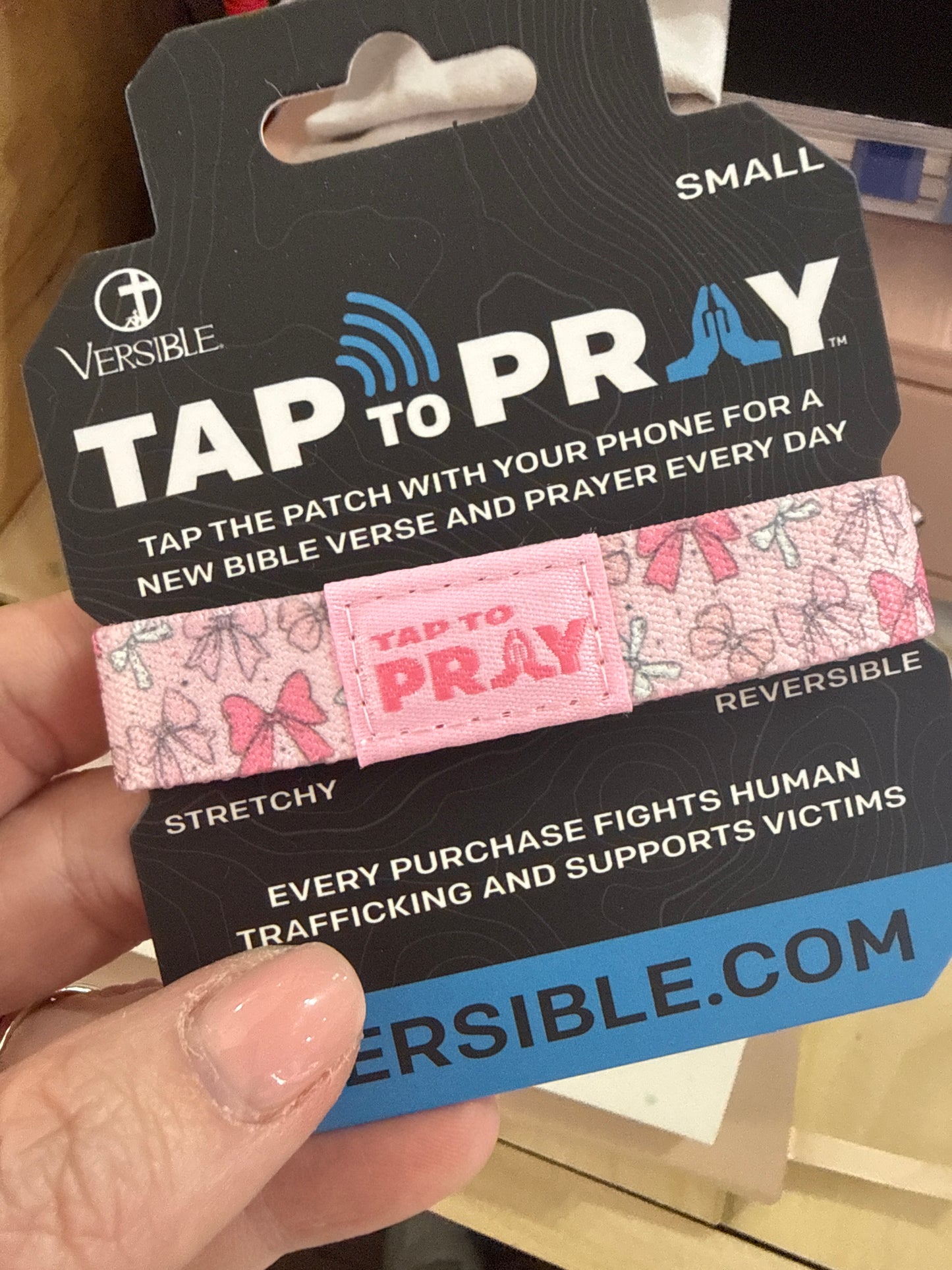 Tap to Pray stretch bracelets