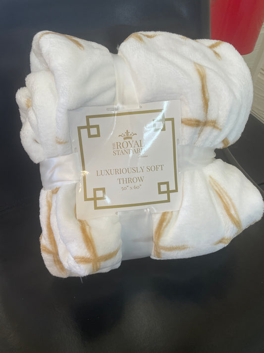 Gold cross blanket