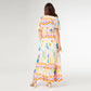 Picasso Short Sleeve Maxi Dress: Summerfest