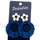 2" Birch Flower & Box Braided Lil' O Dangles- Spring Earring: Sunshine Box Braided