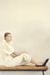 CLOUD Premium No Show Socks Low Cut: White / M