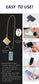 Clip & Go Crossbody Phone Accessory : Gun Metal