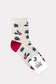 Women's Christmas Warm Winter Crew Socks - Tree Farm: Green