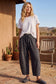 Oversized Scuba Barrel Lounge Pants: BROWNISH GREY