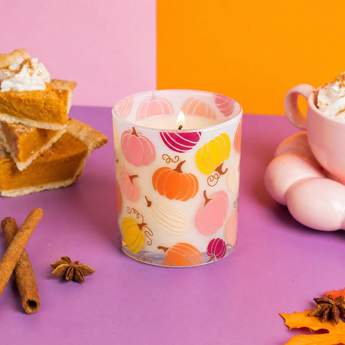 Sweet Grace Pumpkin Soy Candle 9.5oz | Fall Gift, 6pk