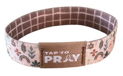 Tap To Pray™ Wristbands - Prairie &  Plaid: Large