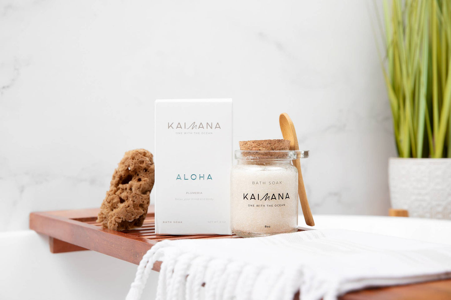 Aloha Bath Soak – Hawaiian Sea Salt, Plumeria & Magnesium
