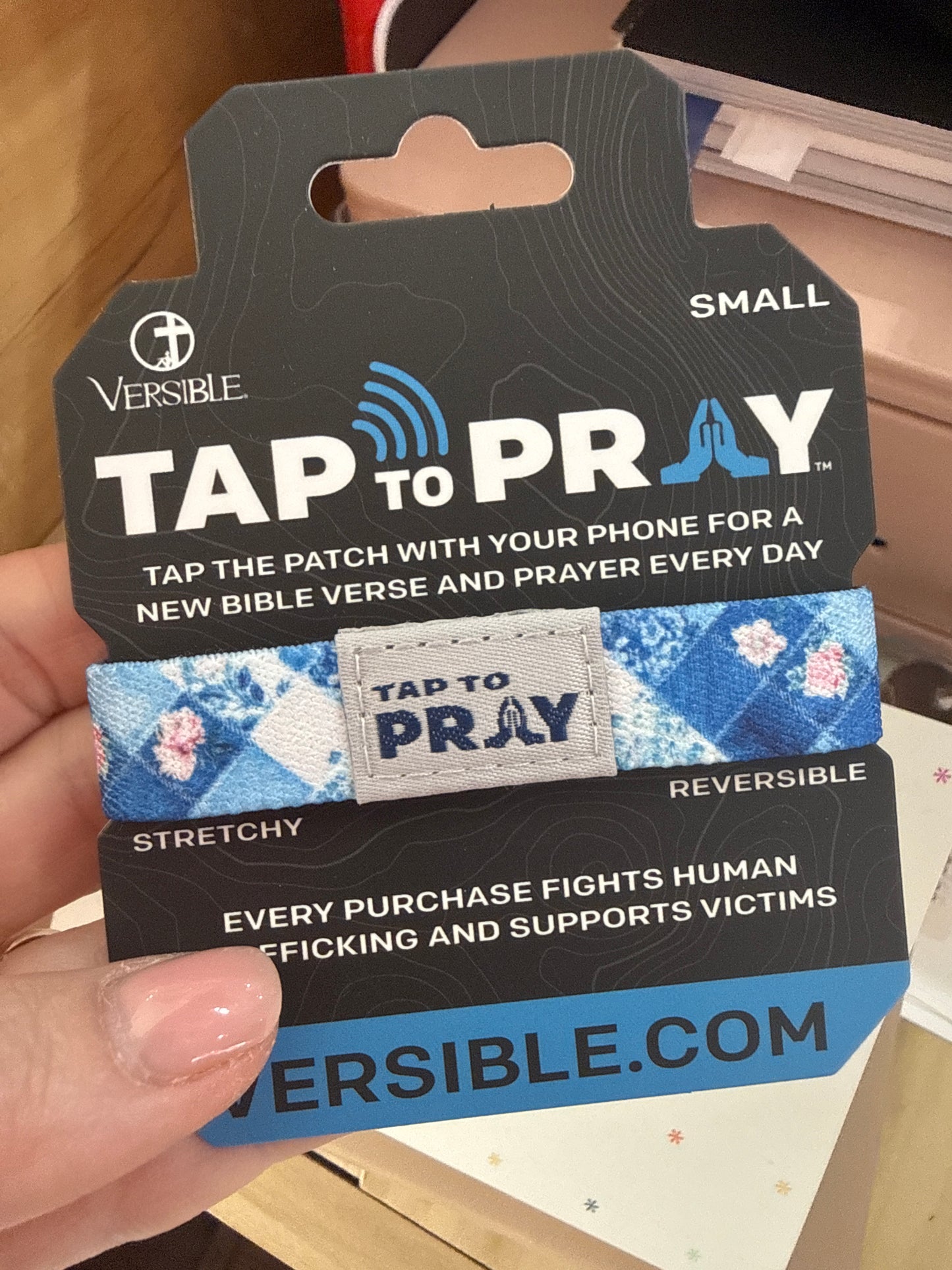 Tap to Pray stretch bracelets