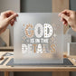 God Is In The Details | DTF Transfer Ready to Press | Trendy Faith DIY Heat Transfer: Dark Color Design / 3inch
