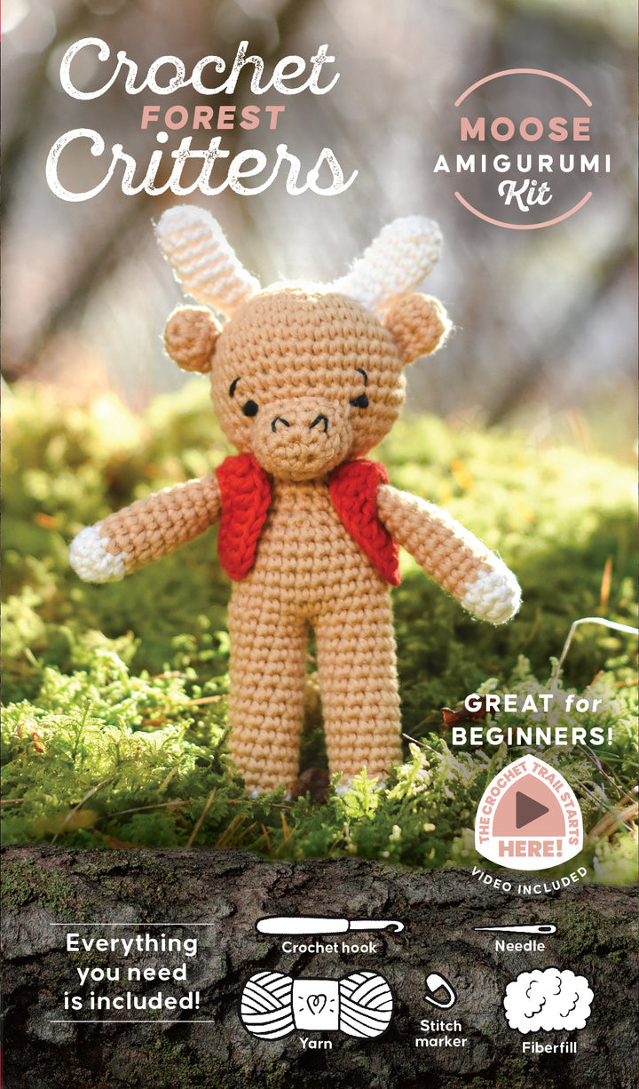 Moose Crochet Forest Critters Amigurumi Kit