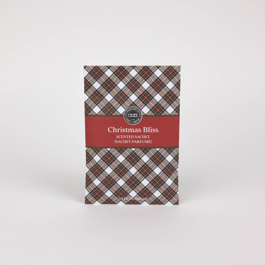 Christmas Bliss Plaid Sachet - 9 Pack | Christmas Gift