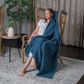 Waffle Blanket for Adults by Comfy Cubs: Queen / Charcoal