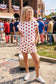 Varsity Dot Scuba Set: WHITE/RED