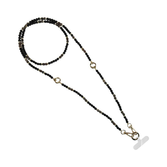 Clip & Go Beaded Strap Collection: Beaded Black and Gold