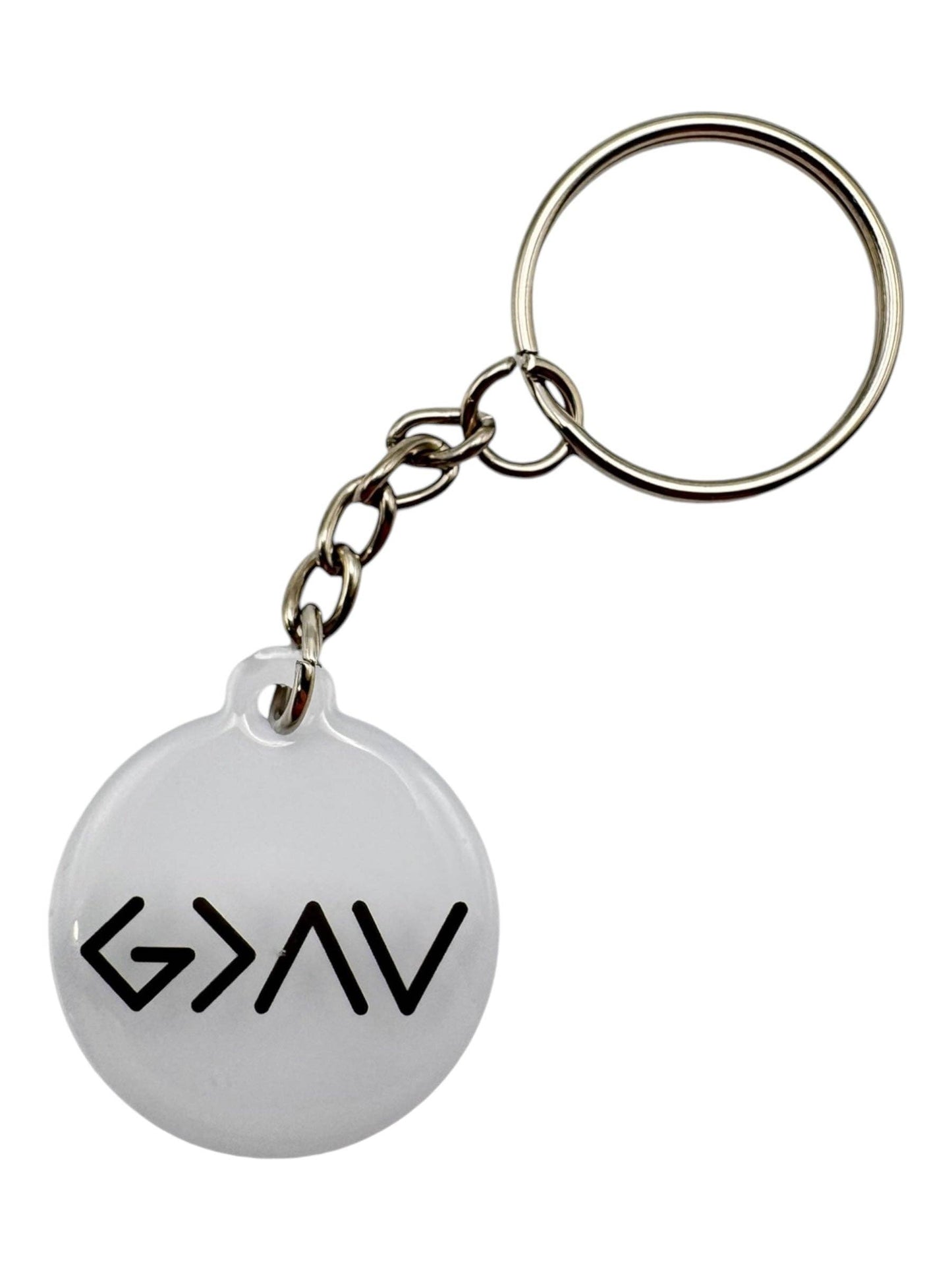 Tap To Pray - Prayer Tag Keychains: Crystal + Cross