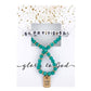 Word Beaded Tag Bracelet: Gold Plated