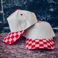 Canvas Front Checkered Bill Magna Pony® Cap: Red