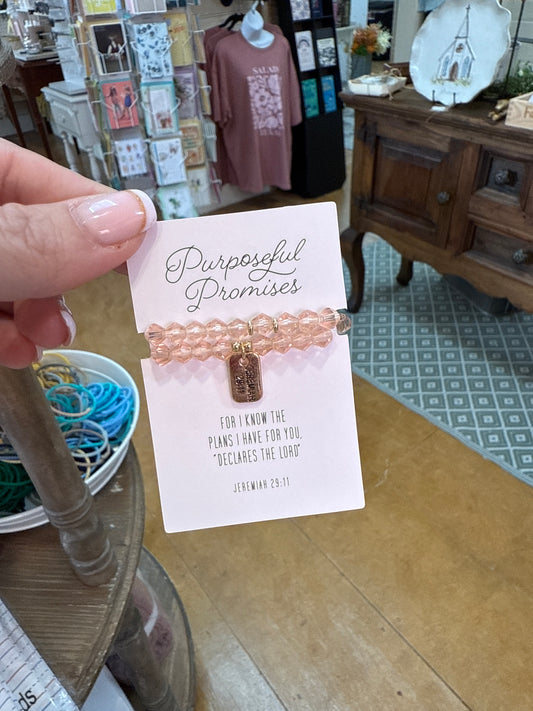 Glass bracelet Purposeful Promises