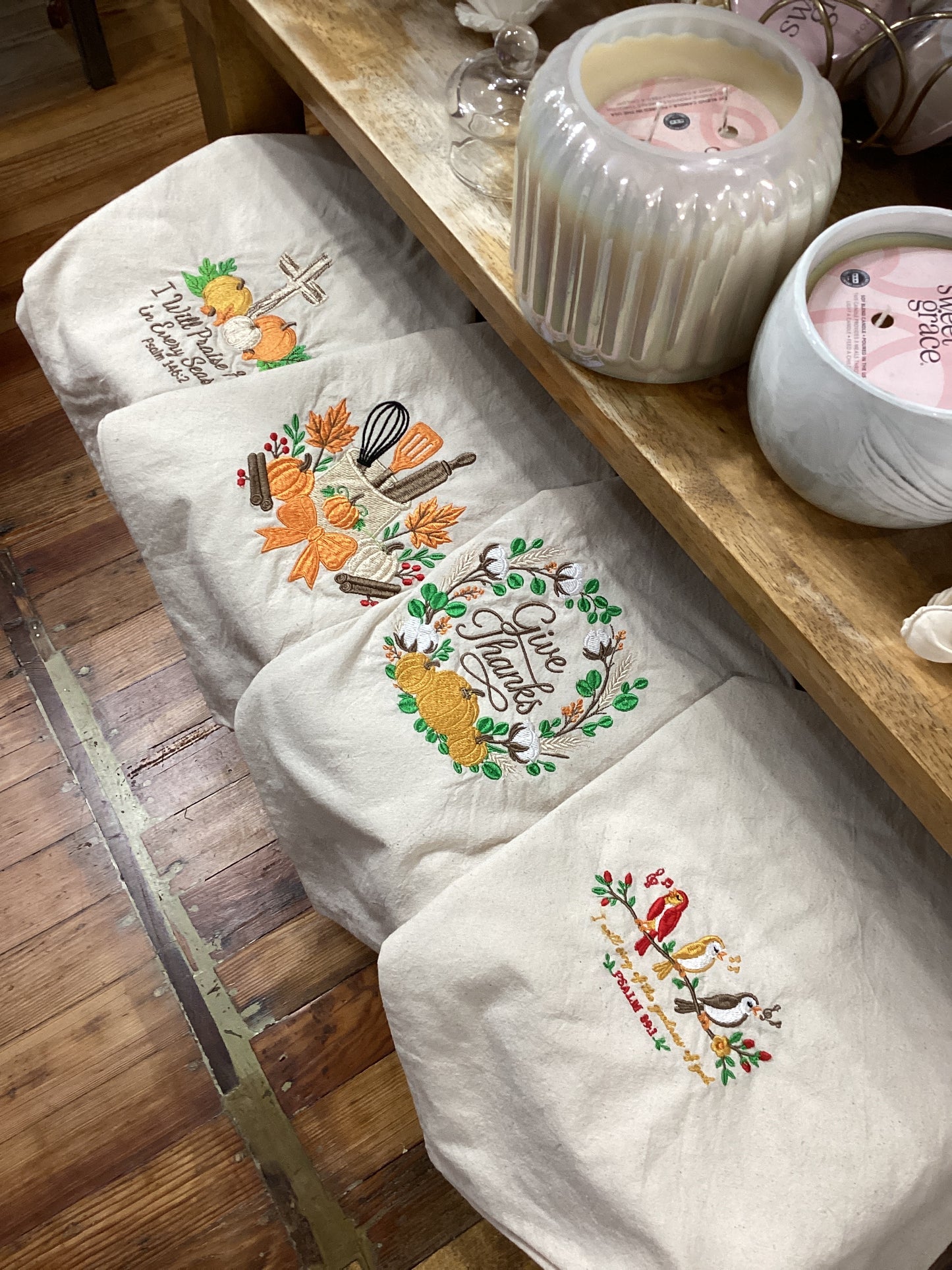Embroidered Tea Towels