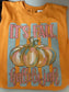 It’s Fall Hallelujah Graphic Royce Light Orange Vintage poncho top