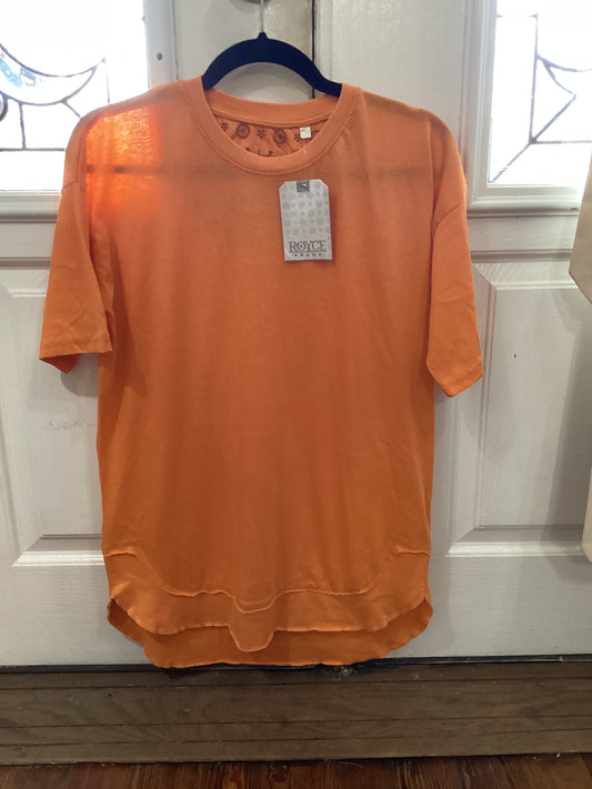 Royce Light Orange Vintage poncho top
