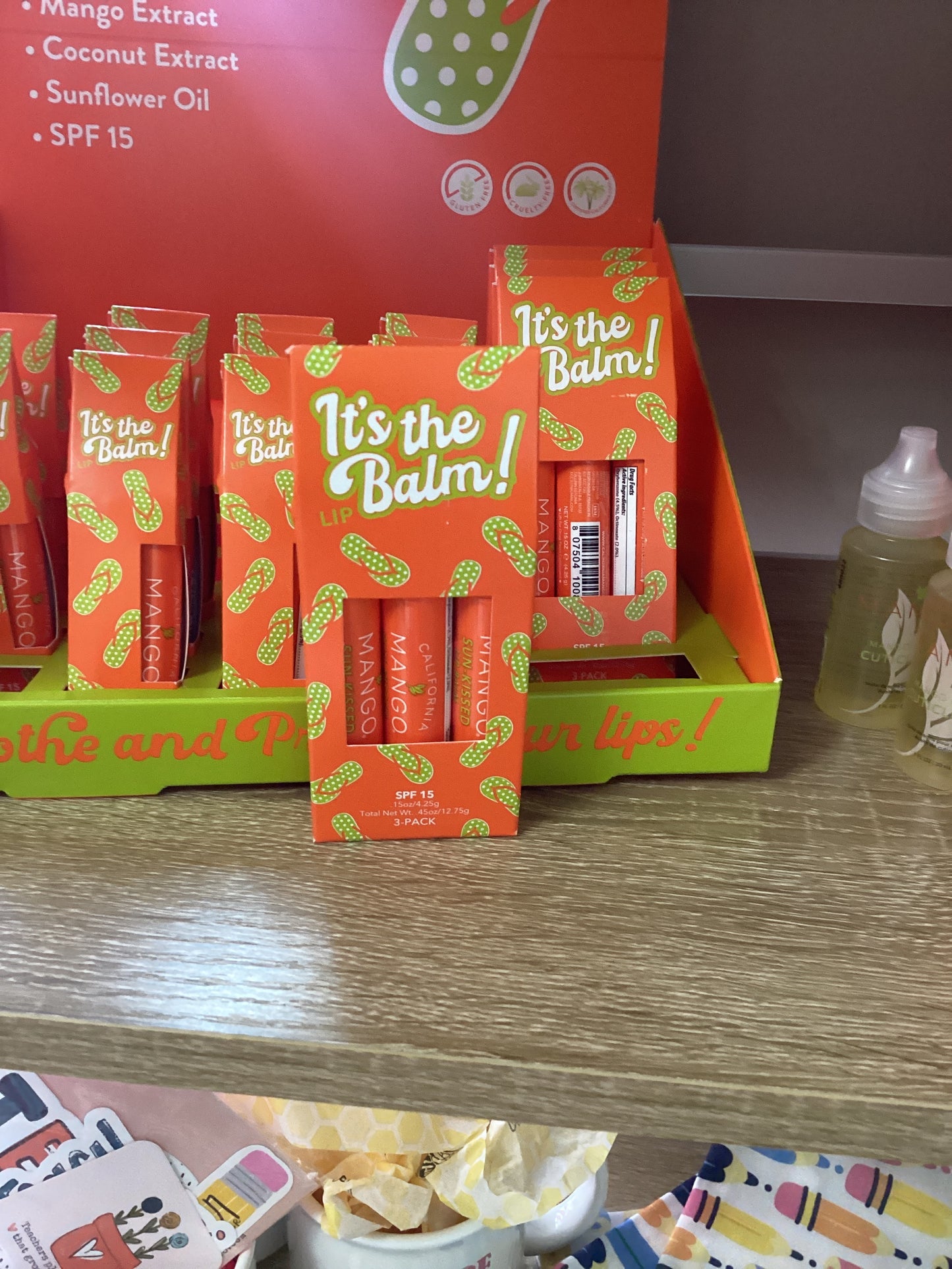 California Mango lip balm single 3 pack
