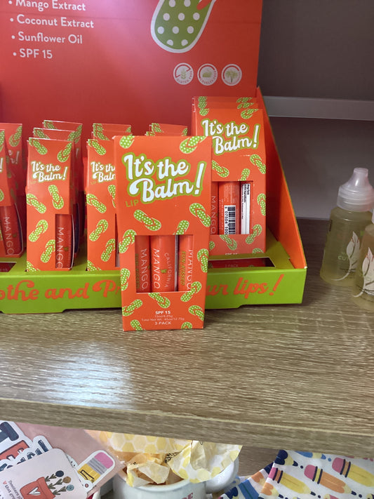 California Mango lip balm single 3 pack