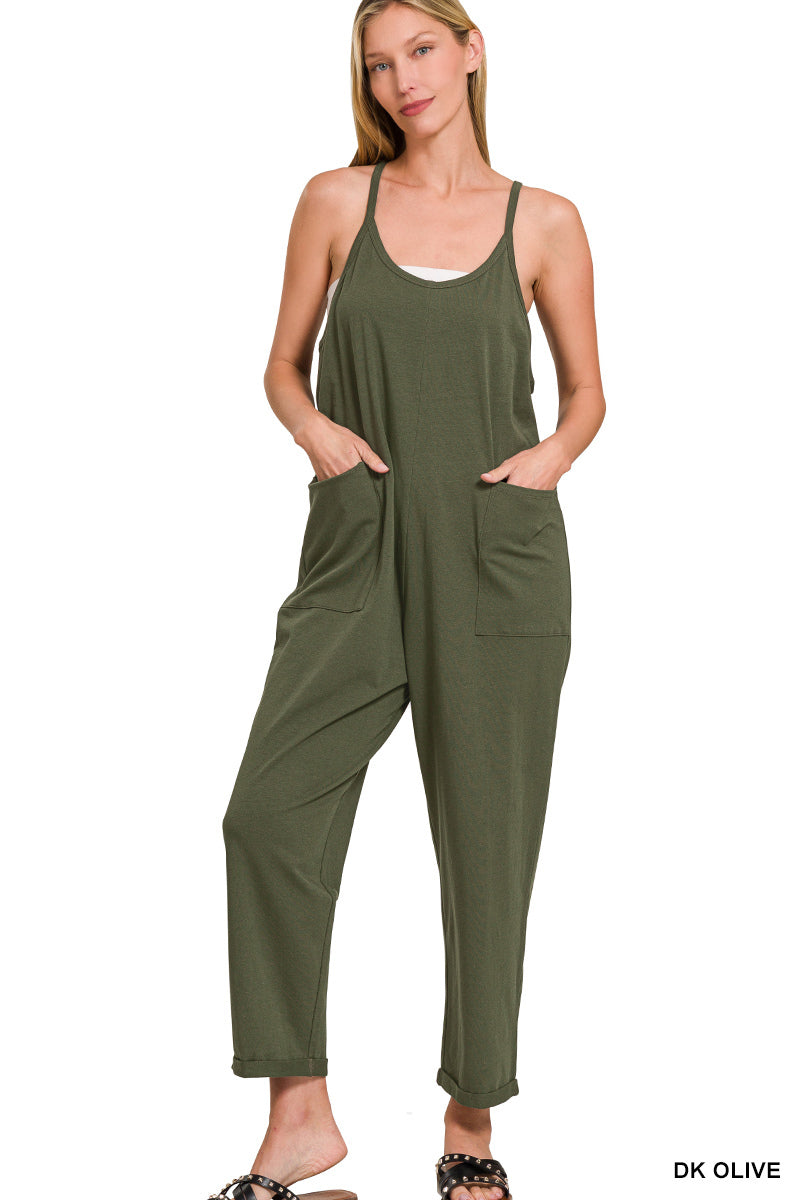 Zenana Romper Olive