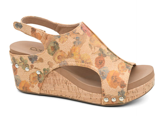 Corkys Carley Camel Washed Flower